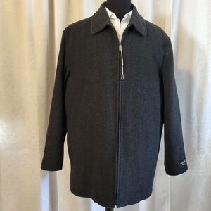 Pronto Uomo Cashmere Blend Men's Jacket, Coat, Size L, Gray, Lagenlook, Comfy